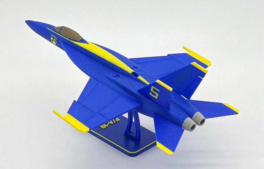 F/A-18 Super Hornet Blue Angels Model Kit | 3D Printed Jet Aircraft Display (8.5")