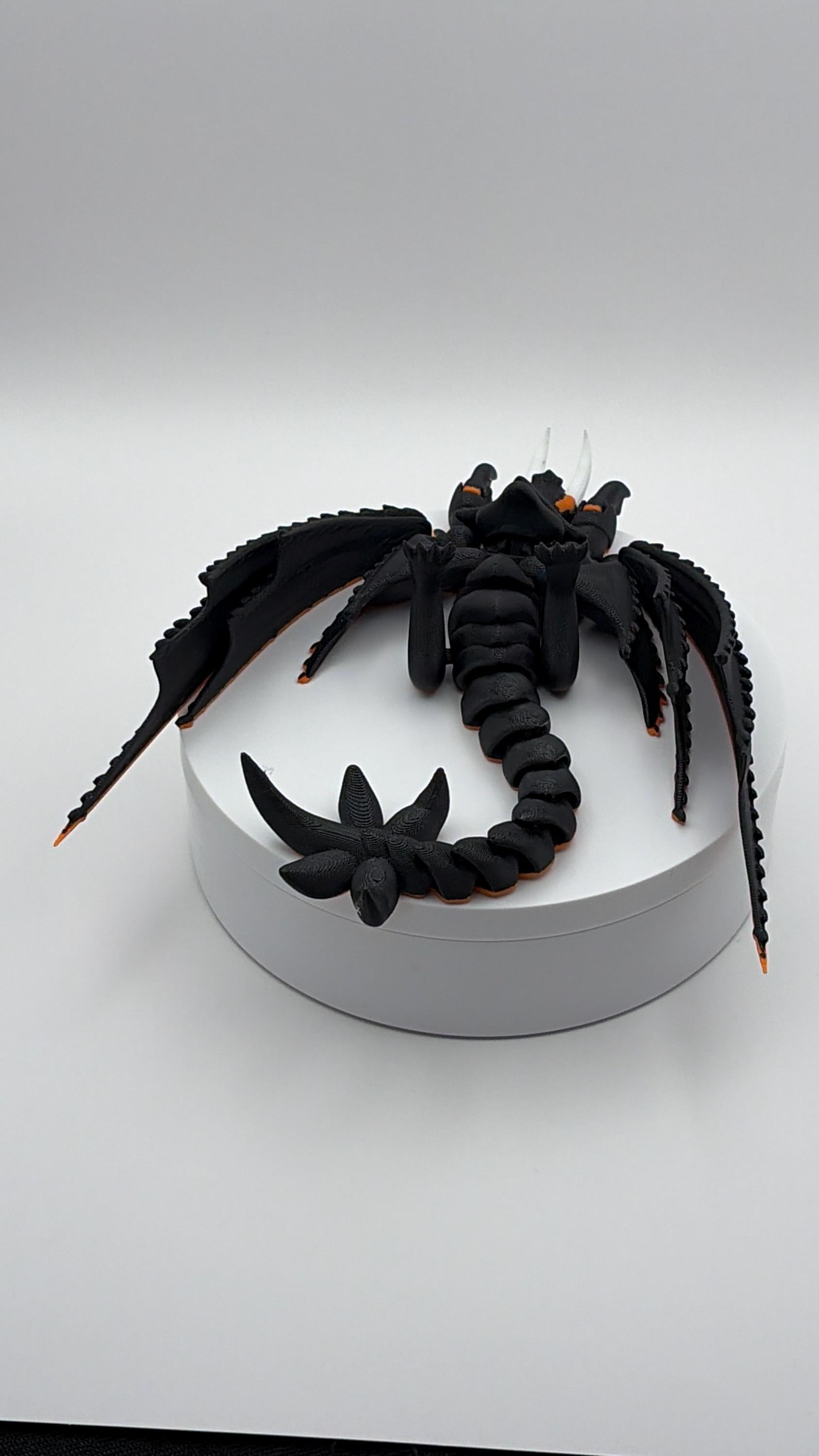 Skullcrusher Rumblehorn Dragon Figurine, 3D Printed Desk Decor
