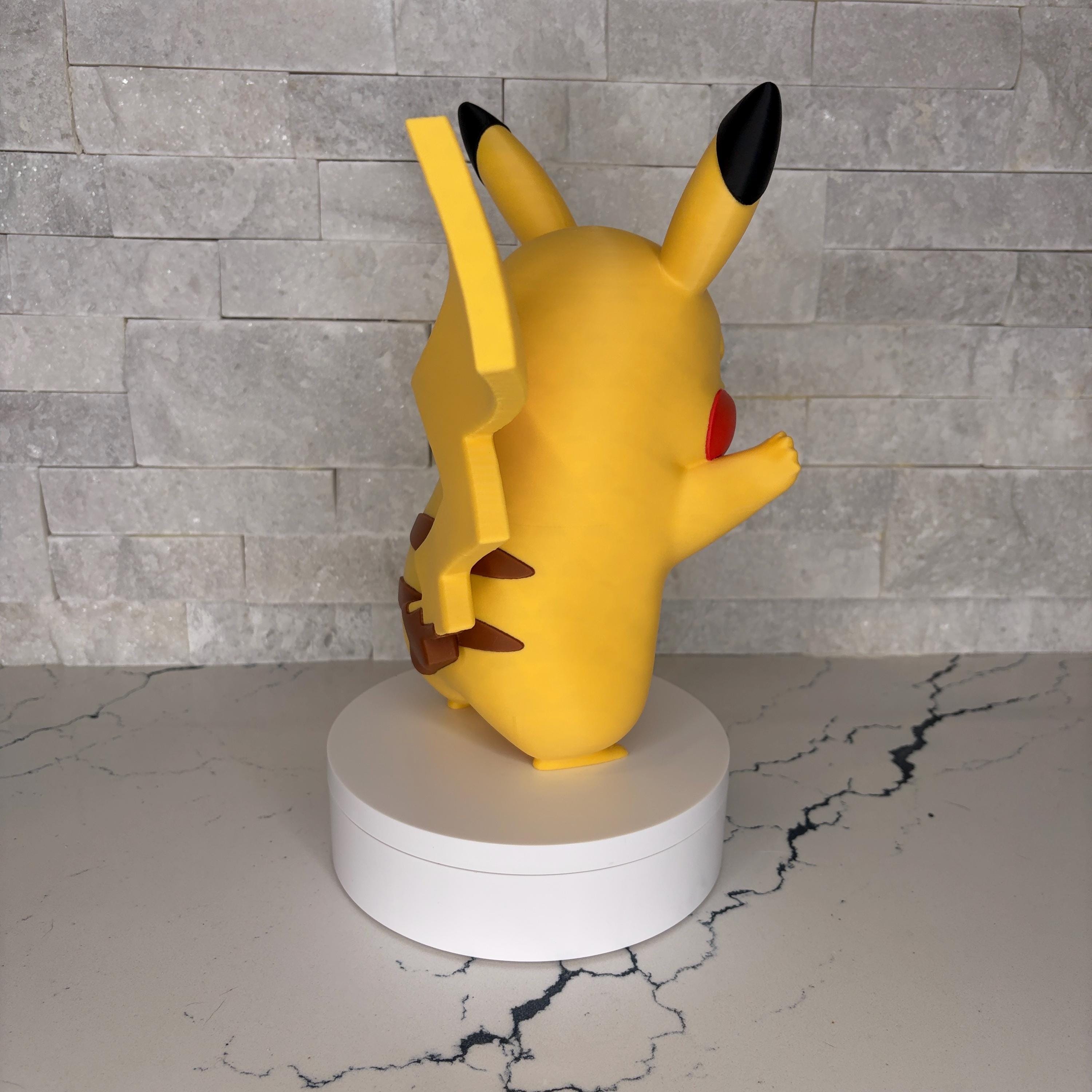 GrumpyMon Pikachu, Collector Edition, Pokémon Inspired Display Figure, Angry Pikachu Statue, Gamer Gift, Desk Decor, Fan Art