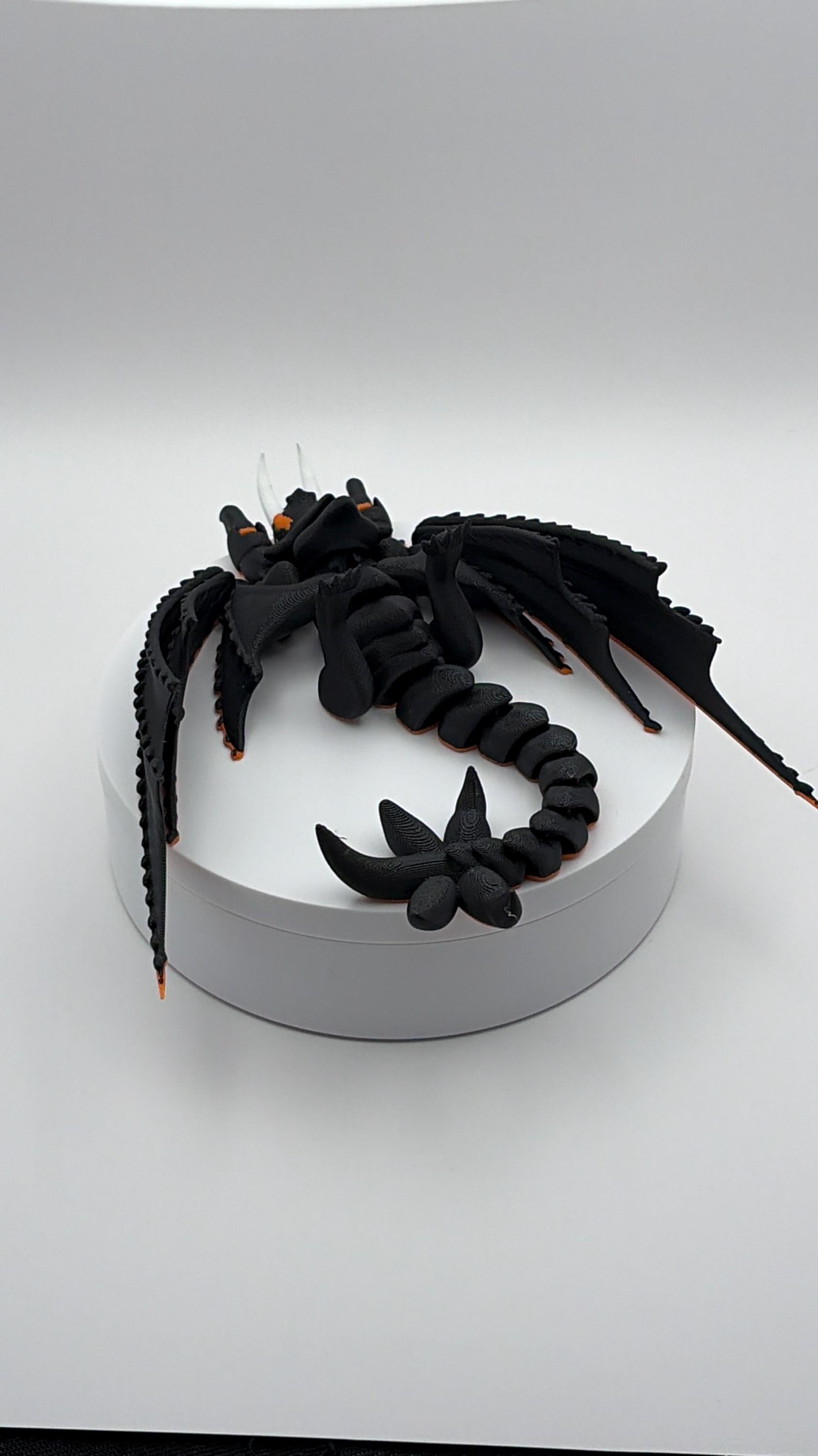 Skullcrusher Rumblehorn Dragon Figurine, 3D Printed Desk Decor