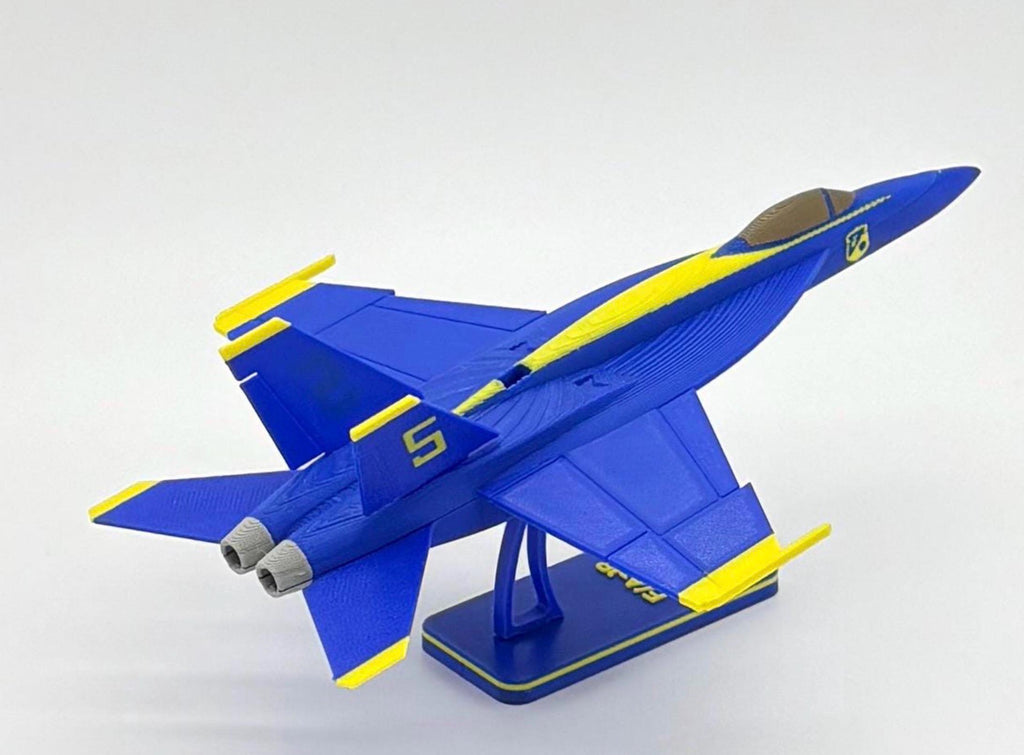 F/A-18 Super Hornet Blue Angels Model Kit | 3D Printed Jet Aircraft Display (8.5")