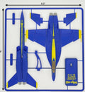 F/A-18 Super Hornet Blue Angels Model Kit | 3D Printed Jet Aircraft Display (8.5")