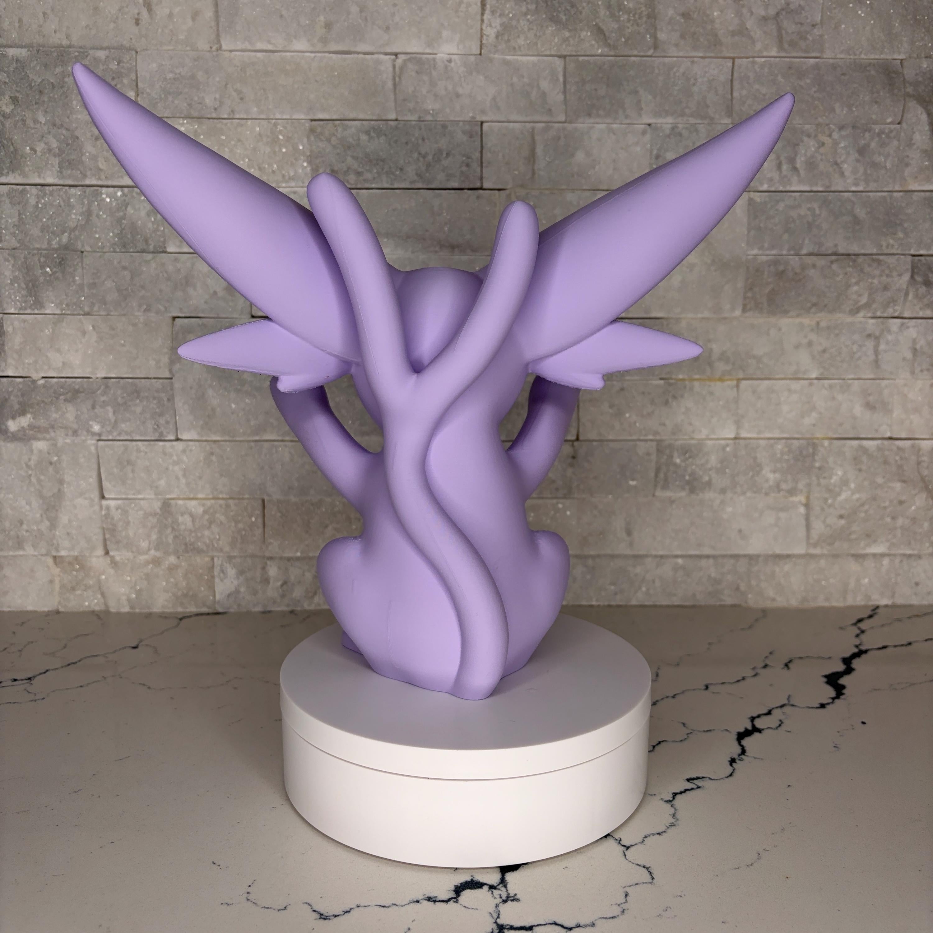 NEW GrumpyMon Espeon Collector Figure, Pokémon Inspired 3D Printed Statue, Shiny & Standard Variants, Premium Display Collectible