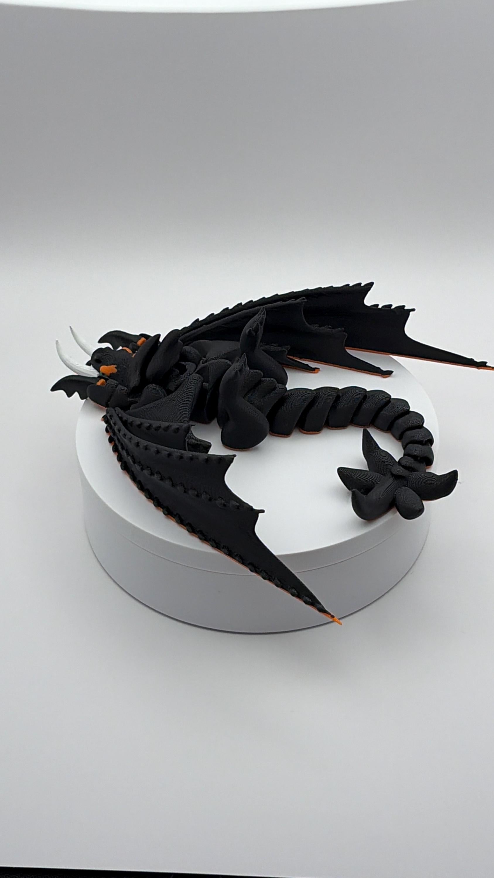 Skullcrusher Rumblehorn Dragon Figurine, 3D Printed Desk Decor