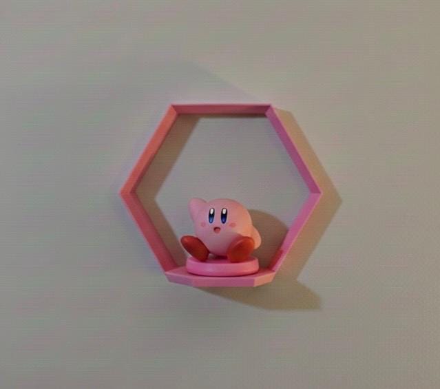 Hexagon Wall Shelf Display, Honeycomb Shelf, Amiibo and Figure Display