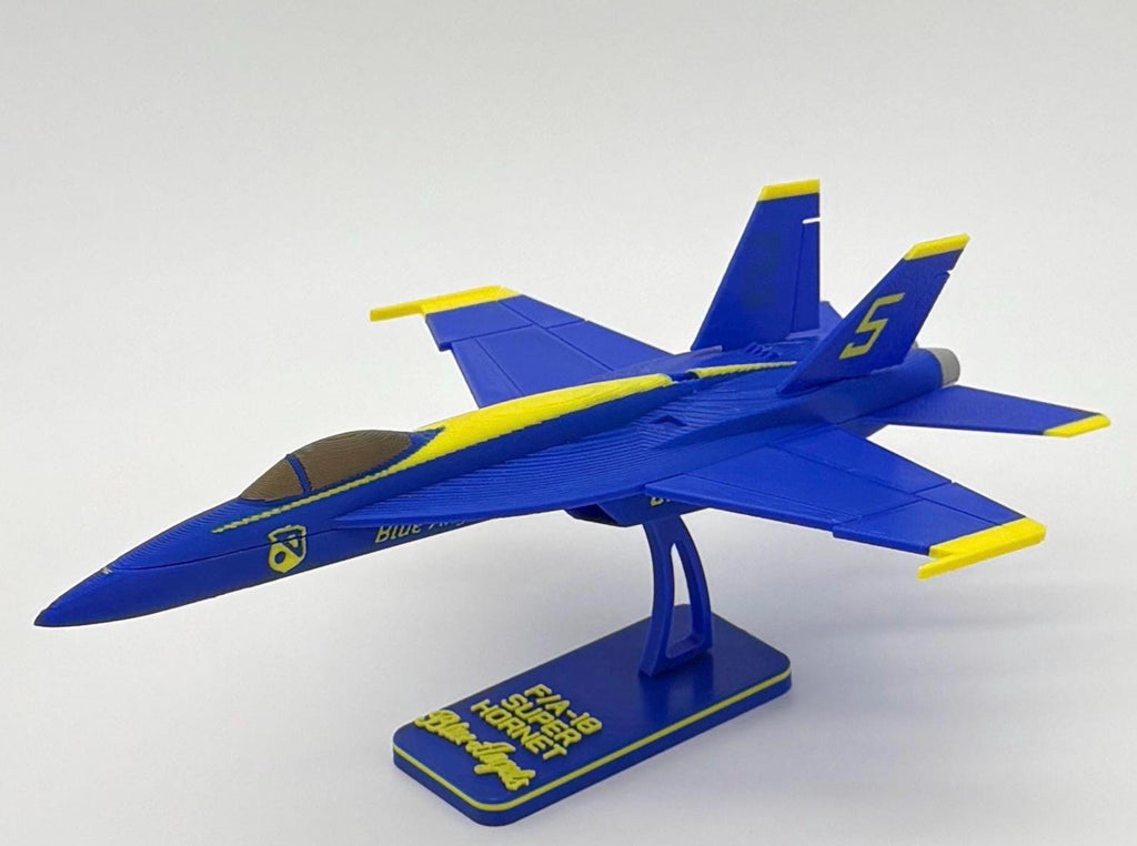F/A-18 Super Hornet Blue Angels Model Kit | 3D Printed Jet Aircraft Display (8.5")
