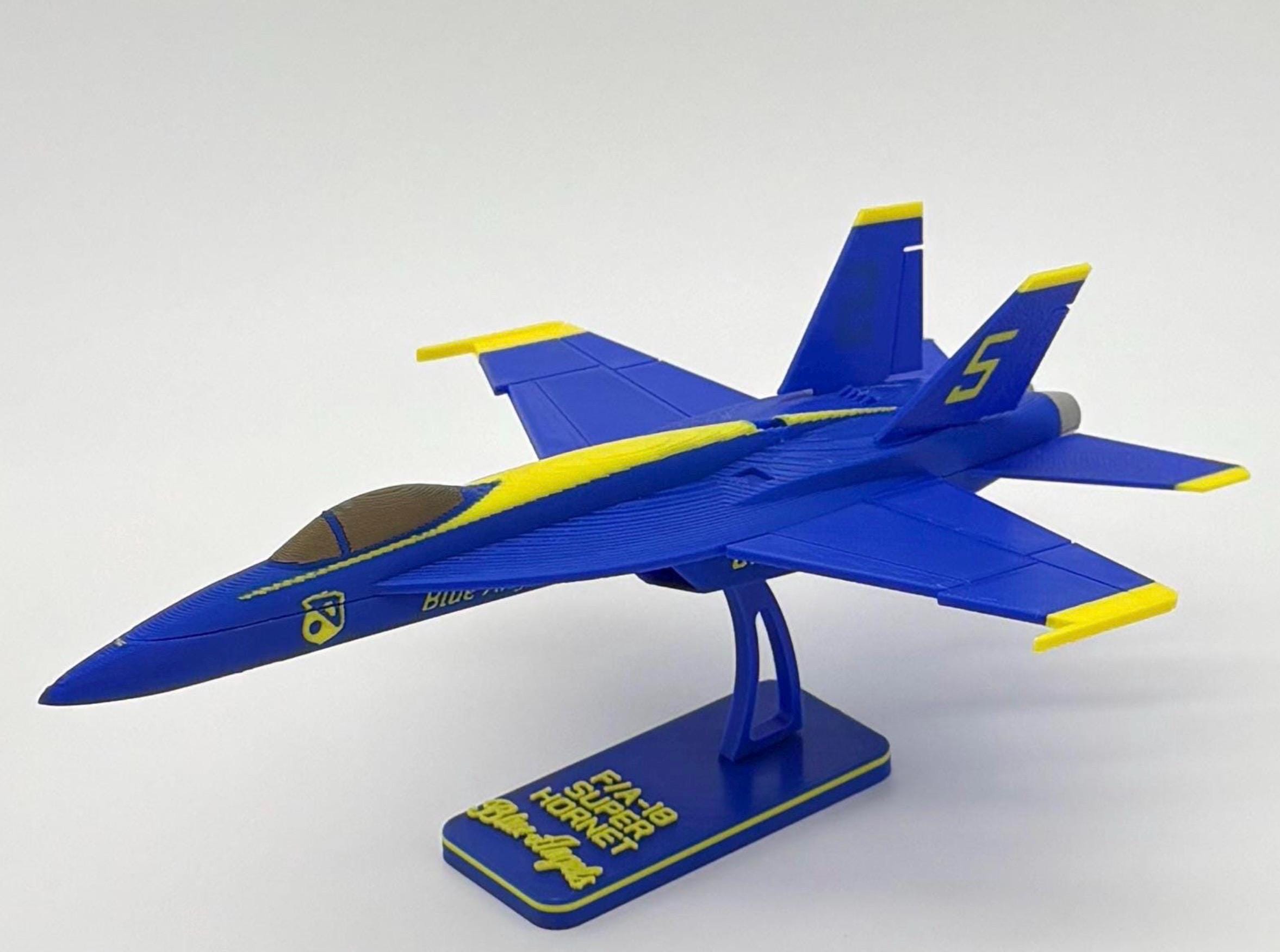 F/A-18 Super Hornet Blue Angels Model Kit | 3D Printed Jet Aircraft Display (8.5")