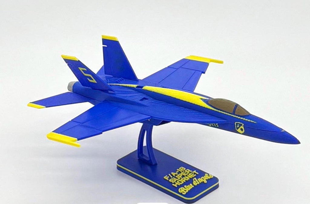 F/A-18 Super Hornet Blue Angels Model Kit | 3D Printed Jet Aircraft Display (8.5")