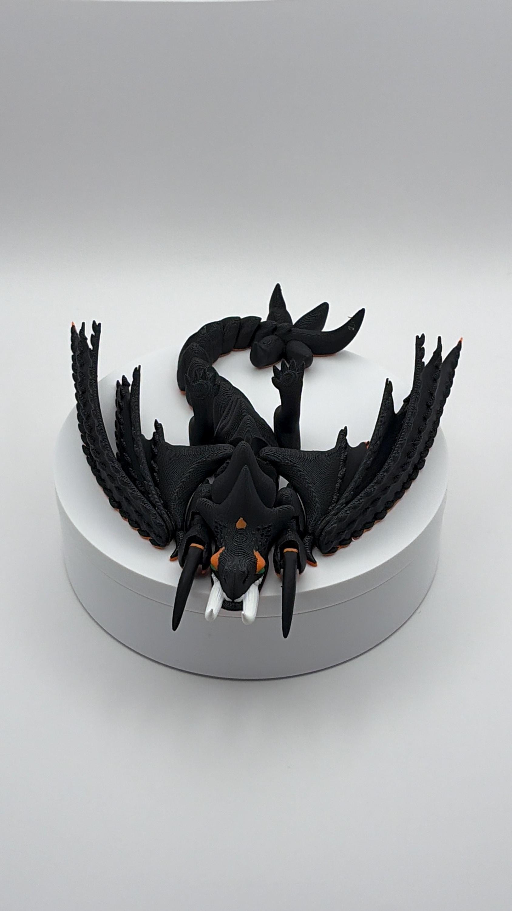 Skullcrusher Rumblehorn Dragon Figurine, 3D Printed Desk Decor