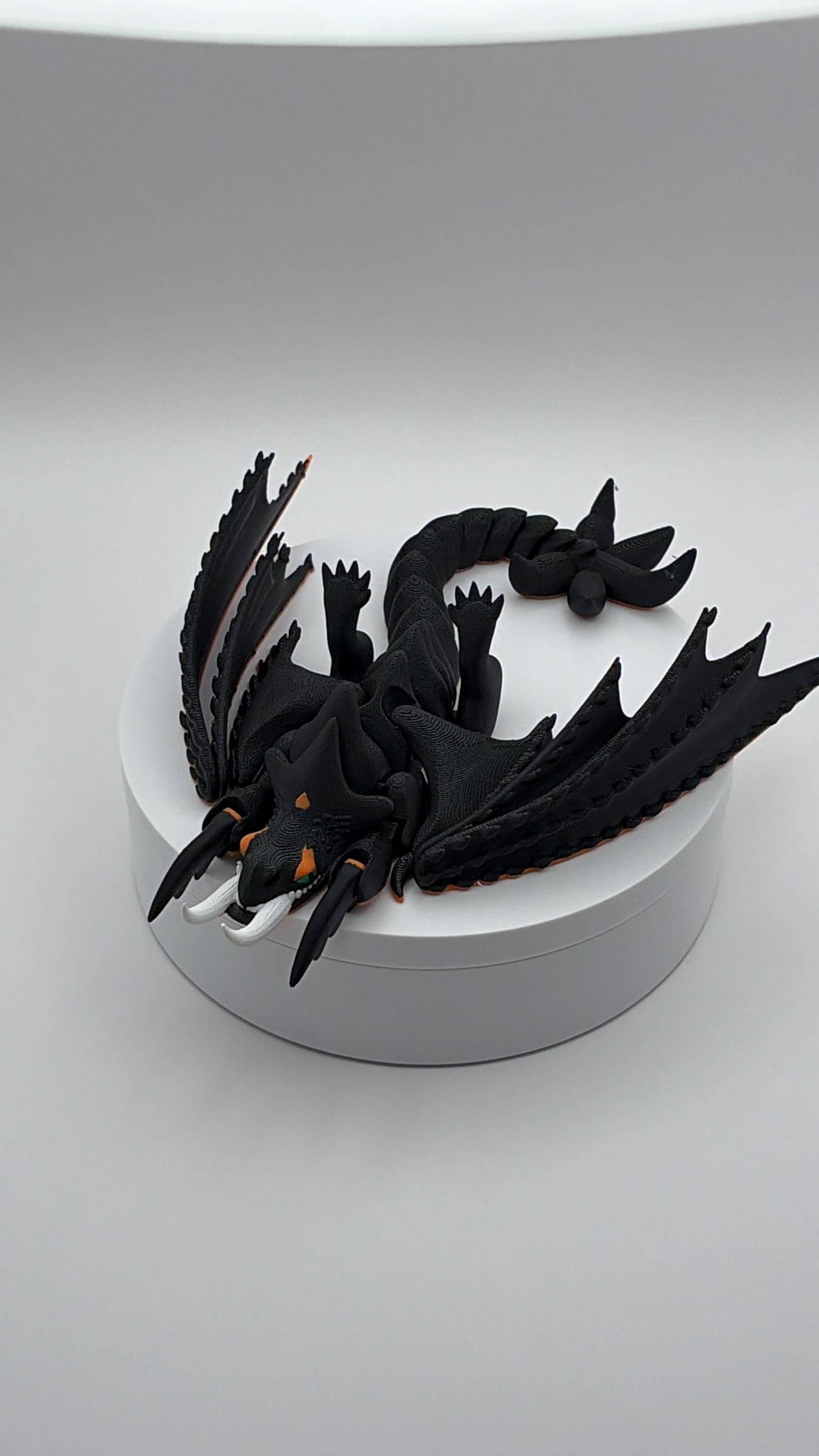 Skullcrusher Rumblehorn Dragon Figurine, 3D Printed Desk Decor
