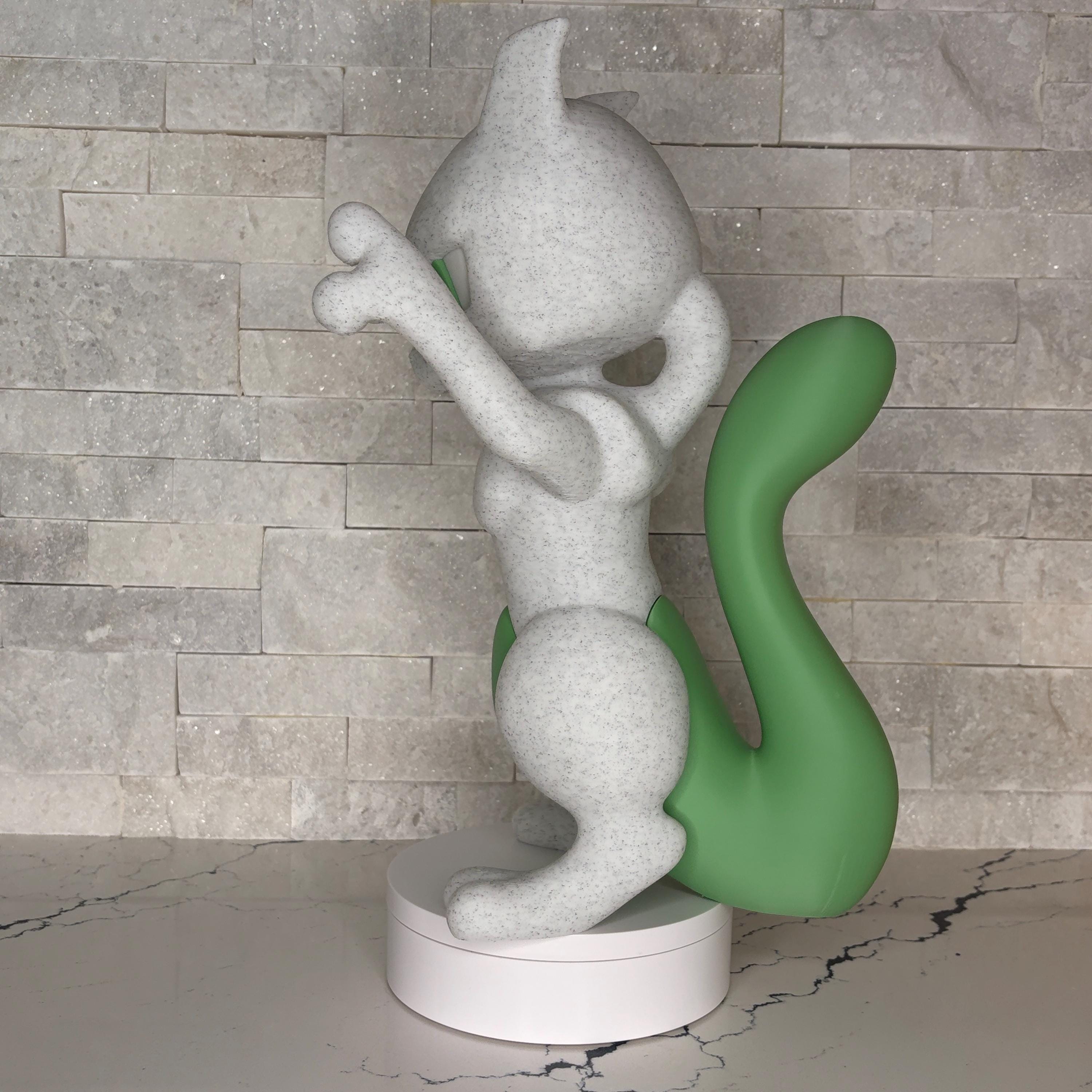 Mewtwo Legendary Edition Statue, 17 Inch Pokémon Collector Display, Large 3D Printed Figure, Shiny Mewtwo, Maple3D Licensed Model