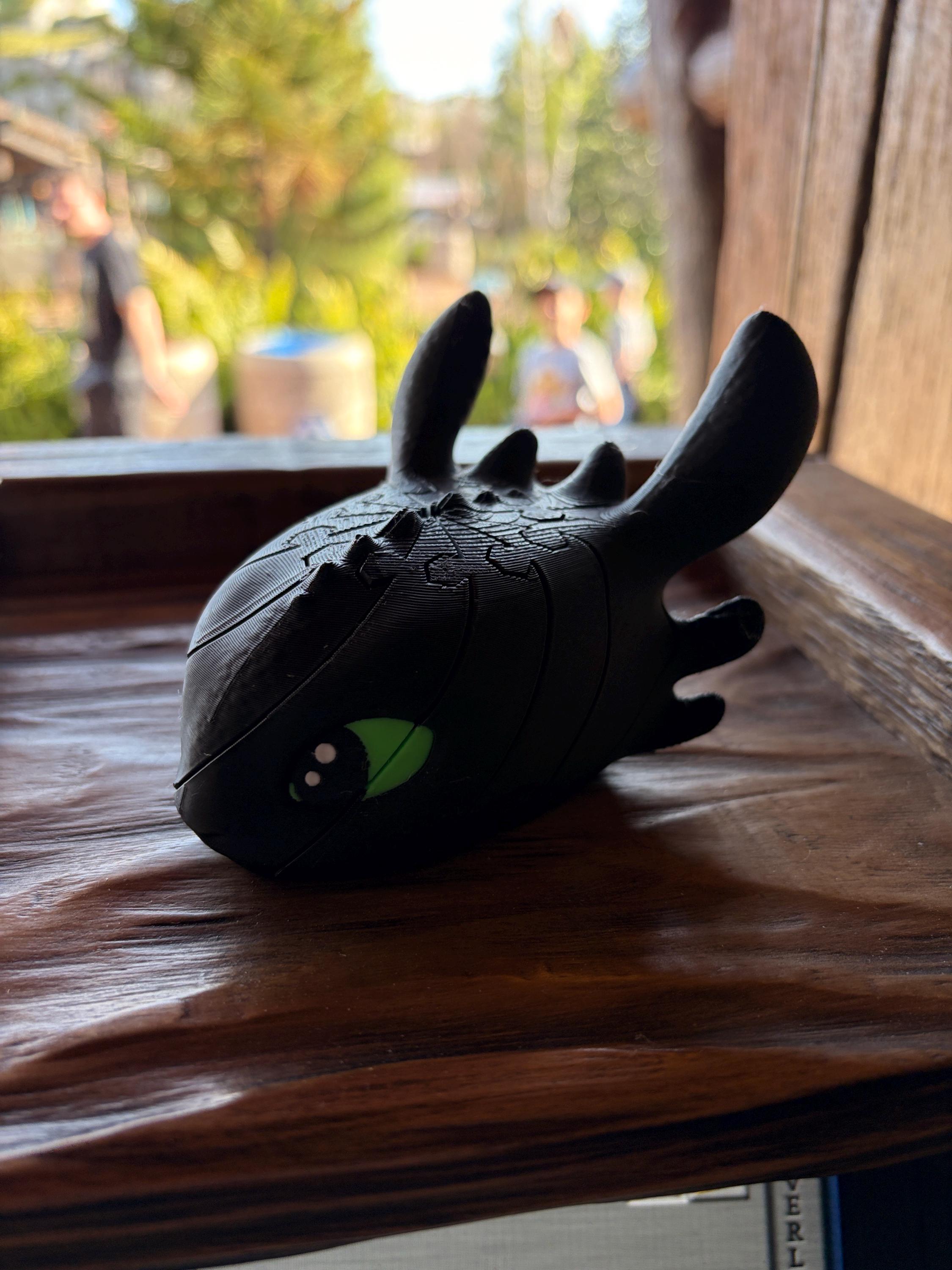 Articulated Toothless Dragon Fidget – 3D Printed Toy (Inspired by How to Train Your Dragon)
