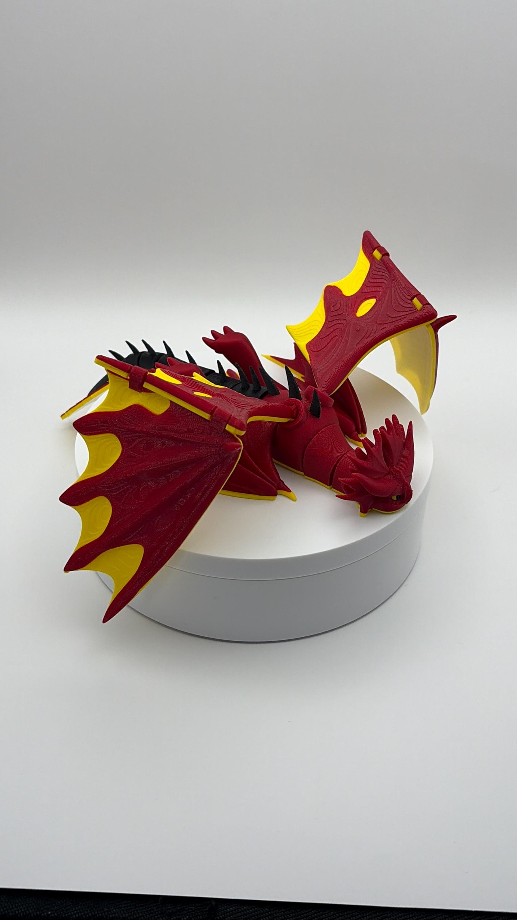 Hookfang Monstrous Nightmare Dragon Figurine, 3D Printed HTTYD Collectible