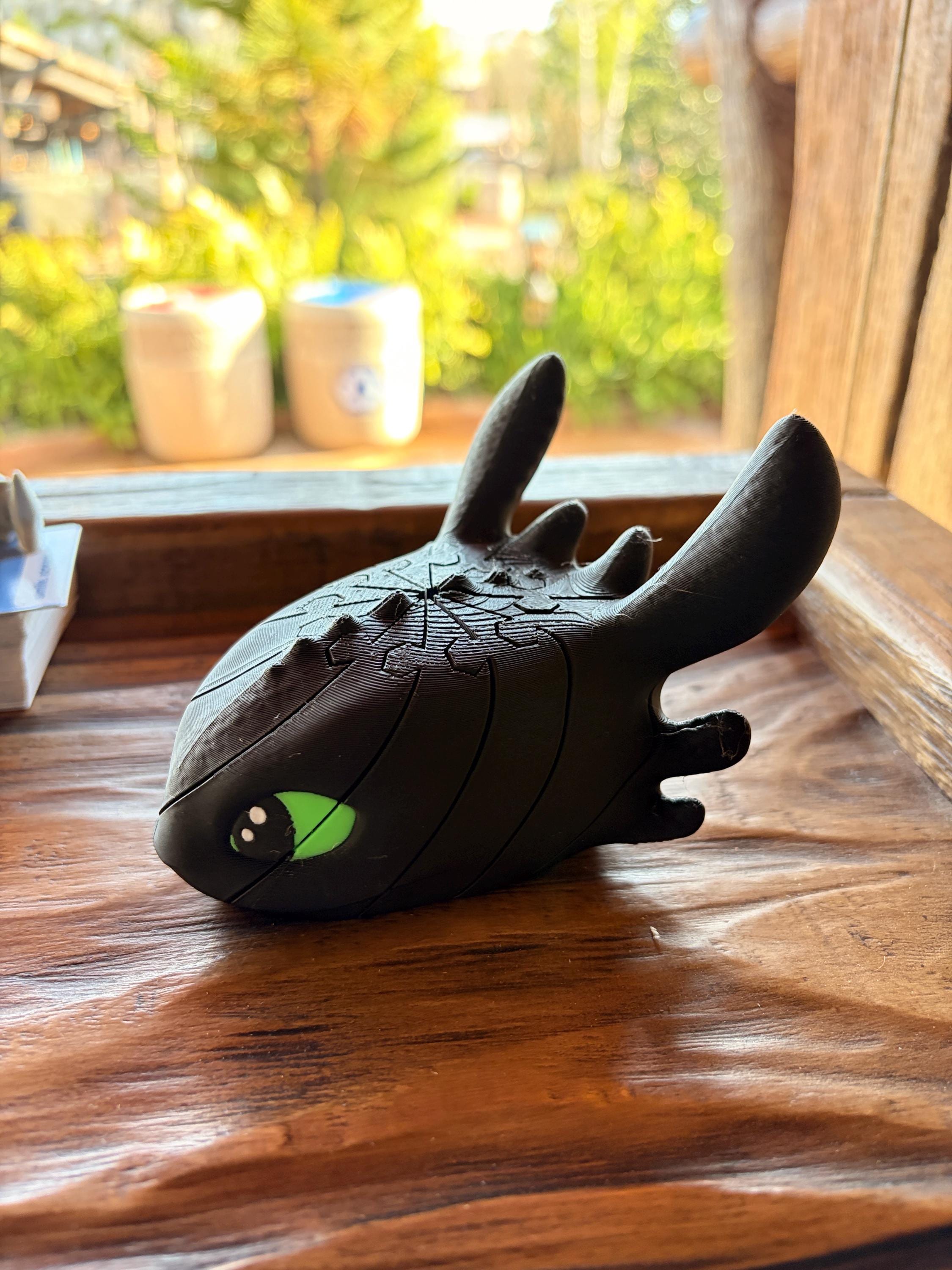 Articulated Toothless Dragon Fidget – 3D Printed Toy (Inspired by How to Train Your Dragon)