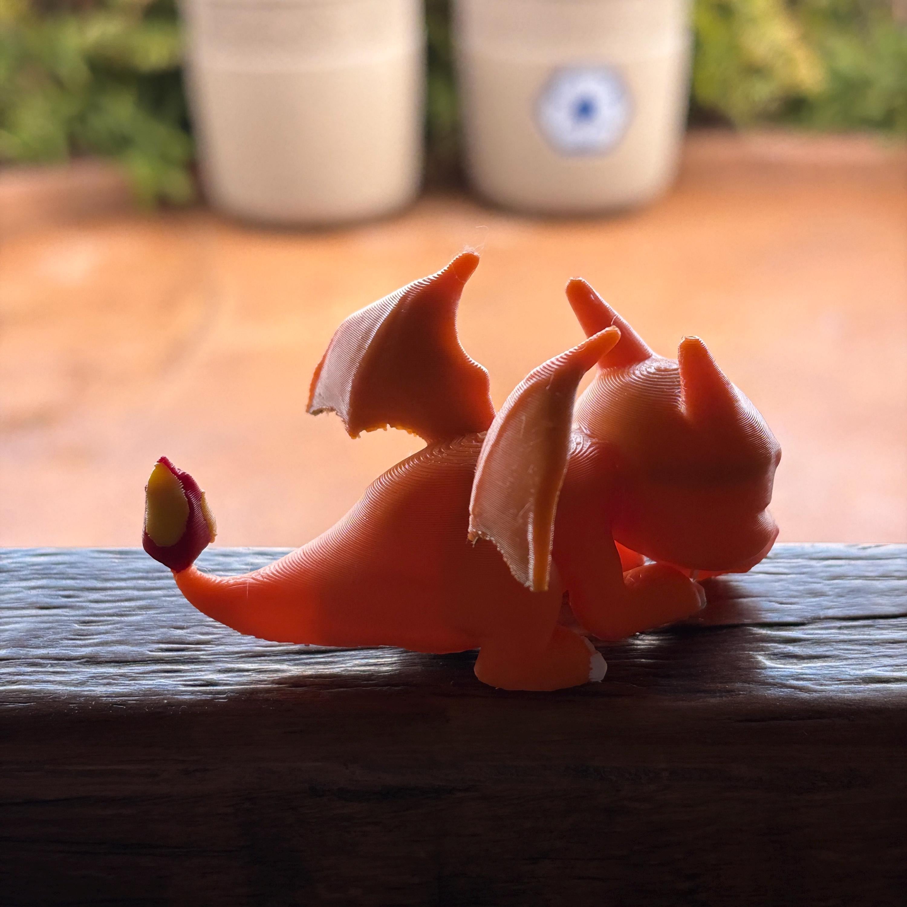 3D Printed Sleeping Baby Dragon Figurine | Desk Pet, Collector Gift