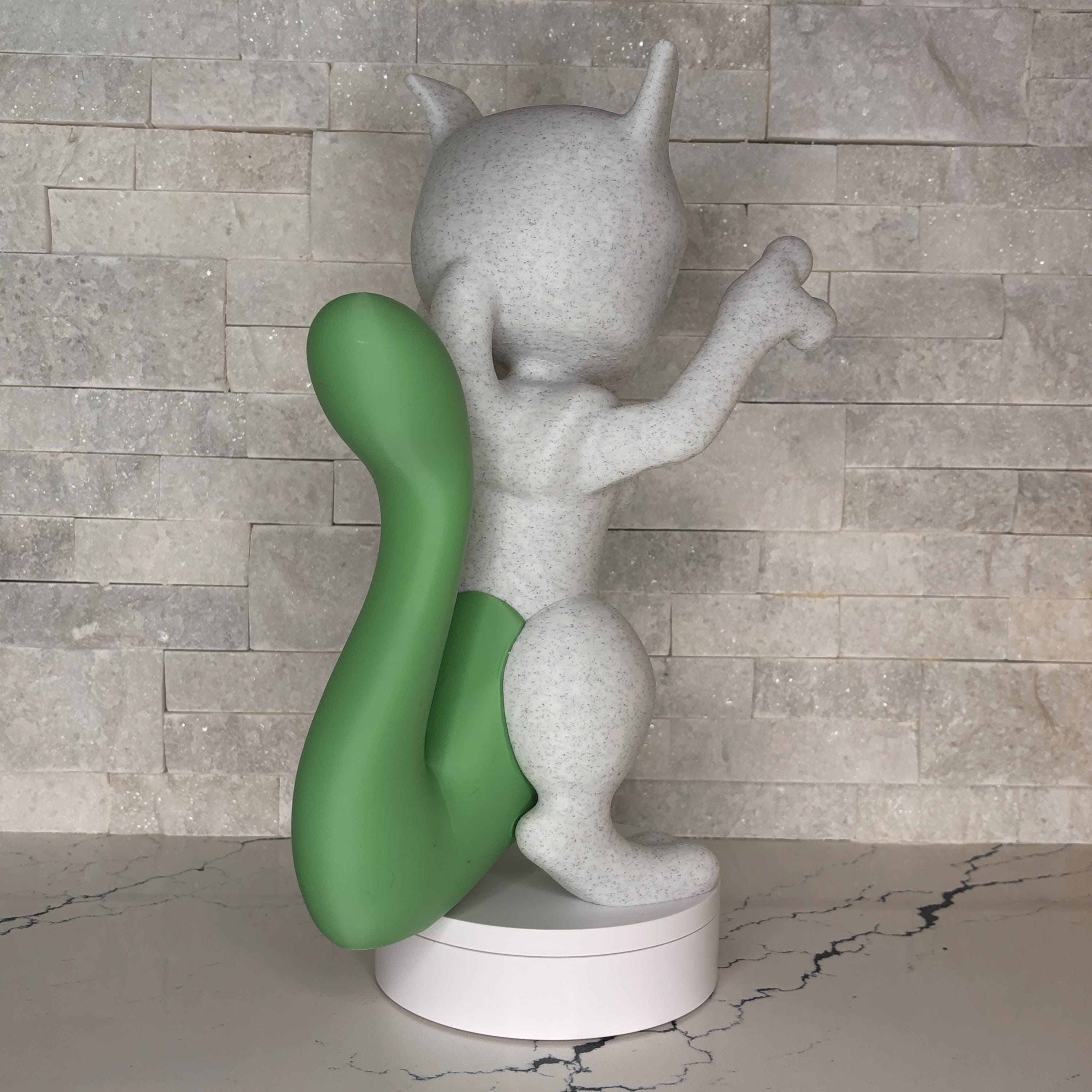 Mewtwo Legendary Edition Statue, 17 Inch Pokémon Collector Display, Large 3D Printed Figure, Shiny Mewtwo, Maple3D Licensed Model
