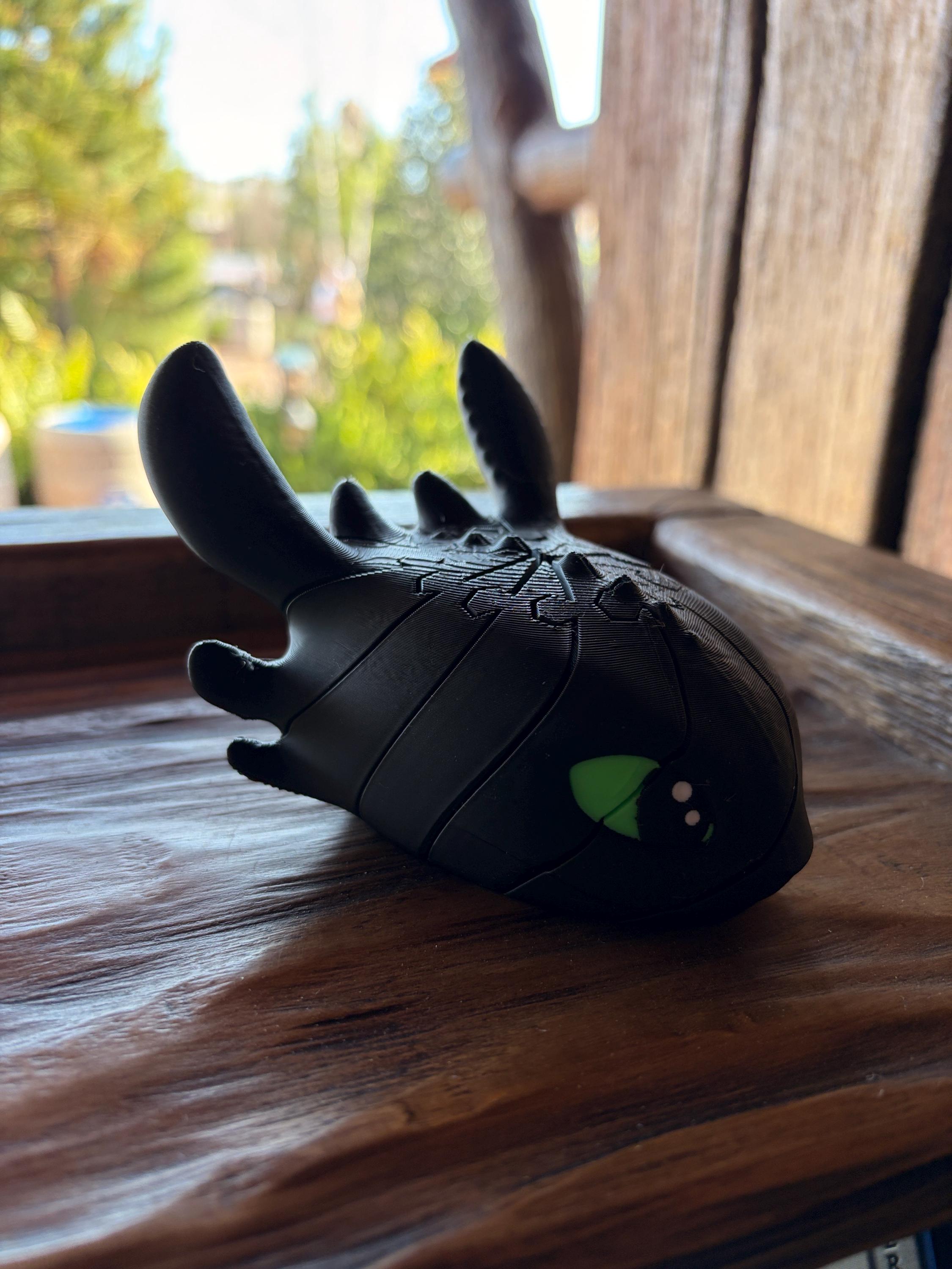 Articulated Toothless Dragon Fidget – 3D Printed Toy (Inspired by How to Train Your Dragon)